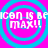A static digital image with four identical circular blue rings on a bright pink background, each containing pixelated text.
