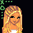 Pixel art contact sheet showing a female character with blonde hair and pink pajamas across multiple frames, including text elements spelling 'prep' and 'love' in cyan neon style.