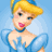 Pixelated 48x48 buddy icon featuring a Disney princess character in blue gown on left and pink 'Disney Princess' logo on right, displayed as contact sheet with two frames.