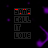 purple curved shapes on black background with shifting text fragments reading 'SOME', 'CALL', and 'LOVE' in multicolor pixelated font