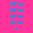 Pixelated text and emoticon on four colored backgrounds with identical layout