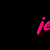Pink cursive text on black background displays multiple name variations and repeated heart symbols.