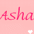 A pink pixelated animation featuring repeated text and floating hearts on a dotted background with gray transparency overlay.