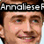 Four distinct character portraits arranged in a , each with overlaid text reading "Annaliese F"