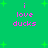 Green background with scattered green star shapes and pink text reading "i love ducks" in two identical vertical arrangements.