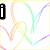 four with colorful heart outlines and text elements including 'i', 'love', 'danny', and '<3'