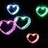Pixelated heart shapes float above text reading "If you really Love me... then PROVE IT" in neon colors on a black background.