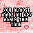 Pixelated text reads "YOU ALMOST MADE ME CRY AGAIN THIS TIME" in black block letters on a pink watercolor background with scattered red dots.