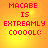Red pixelated text on a yellow-orange gradient background with two distinct text arrangements.