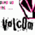 Pixelated icon featuring stylized text 'Volcom' with pink and black graphic elements above it on a white background.