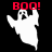 Pixelated ghost icon with red 'BOO!' text above, showing three color variations against black background.