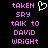 Pixelated text in pink and white on black background with a heart symbol above the name.