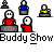 Pixel art of multiple small figures in red, blue, and yellow shirts on gray platforms with repeated text below.