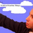 Pixelated image of a person in profile with arm extended against blue sky and clouds, alongside text blocks reading In a World of Random Things coming soon.