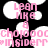 Pixelated pink text on black background with white cloud shapes, displaying 'Lean MKE' and repeating patterns of 'cholooccho' and '#insiderrr'.