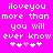 Pixelated text on bright pink background with white and light purple heart symbols below.