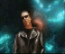 Animated sequence of a person in dark clothing against blue-tinged background with motion blur effects.