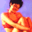 A pixelated vintage-style buddy icon featuring a shirtless man wrapped in an orange towel against a purple background, paired with green text reading "Original Icons .com" on a dark green backdrop.
