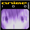 Four display a purple-toned anime-style face with varying expressions and text overlays, including 'anime' in yellow and 'EVANGELION EDITION' in white