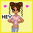 Pixel art character with brown braided pigtails, light purple shirt, blue jeans, and silver hoop earrings; four show text and star changes
