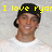 Pixelated image of a person with dark hair wearing a white shirt, with yellow text above reading "I love Kyan" on a light gray background.