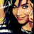 A pixelated image of a person with long dark hair in three distinct poses showing different expressions and backgrounds.