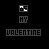 Animated pixel art icon set featuring 'VALENTINE' text with changing letter colors and patterns
