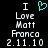 Pixelated text and cyan heart symbol on black background, two identical static frames side-by-side with no visible motion changes.