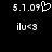 Pixelated black-and-white image showing two side-by-side with identical text and symbols, one featuring a heart symbol replacing the final digit