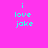Pixelated cyan text "i love jake" on bright pink background with dark blue horizontal bars appearing in different positions across frames.