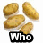 A static image of potatoes arranged in four groups with overlaid text reading "Who Doesn't Like Potatoes?".