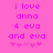Pixelated pink text on a solid pink background with two of heart symbols, showing animation changes in the hearts' positions