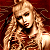 Pixelated image of a woman with long blonde hair against red background, next to green text reading Original Icons .com.