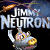 A 50x50 pixel animated buddy icon featuring a split-screen design with "Jimmy Neutron" text on the left and "OriginalIcons.com" text on the right, showing two distinct frames of an animation.