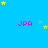 Blue background with scattered yellow and light blue stars, pink 'JPA' text repeated in a pattern, and a gray rectangular shape in the bottom right corner
