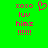 Green background with pink pixelated text and a heart symbol arranged in two