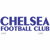 Static pixelated icon displaying blue text for Chelsea Football Club on a white background with subtle gray artifacts at the bottom.