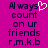 A static image with a bright magenta background displays dark purple pixelated text reading "Always count on ur friends r.m,k,b" and a white heart symbol above the 's' in Always.
