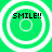 Four identical green circular icons with white concentric rings and "SMILE!!" text in black pixelated font, arranged in a on a solid green background