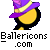 Pixelated icon of a yellow circular figure wearing a purple hat with a yellow stripe, standing on a gray background with text below.