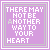 A 5x5 grid of identical animated frames showing a purple square with white text "THERE MAY NOT BE ANOTHER WAY TO YOUR HEART" bordered by light green lines, displayed on a gray background.