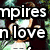 A pixelated image with text overlays and a colorful striped background, featuring partial text reading 'mpires n love really obsession?' and 'TEAM parkle' with a stylized 'T' logo.