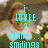 A pixelated image of a person in green clothing with white collar, overlaid with cyan text reading 'i lovee 2 smile... smilings' and 'my favorite!'