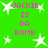 Green background with white star shapes and pink text reading "JACKIE IS DA BOMB" in pixelated font.
