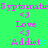 A green background displays repeated text and symbols in pink and cyan, with animated heart and dot variations on 'Addict' text.
