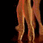 Four distinct views of a person's lower body and feet in various poses, showing barefoot and shoe-wearing states against different backgrounds.