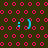 ) emoticons animate with cyan eye and mouth changes against pink dot background
