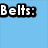 Blue background with text "Belts: Bringin Back BOLD" and two identical belt images on white backgrounds.