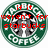 Green circular Starbucks Coffee logo with red text overlay reading "if it weren't for starbucks" on left and "i would die" on right.