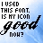 Pixelated text and stylized signature on a light blue gradient background with white foreground elements.
